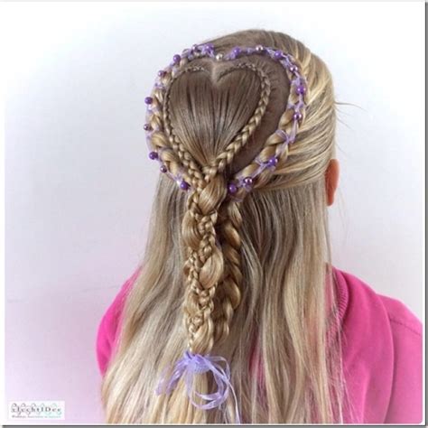 Heart Braid Design Hairstyles