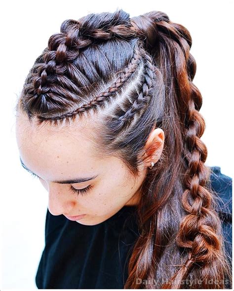 Intricate Braided Ponytail hair