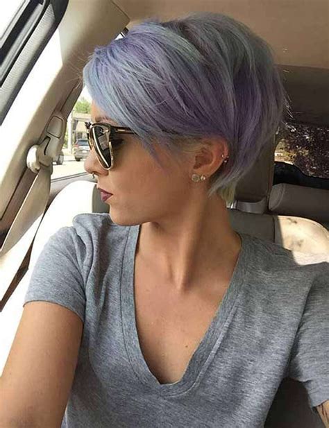 Lavender Pixie Cut hair