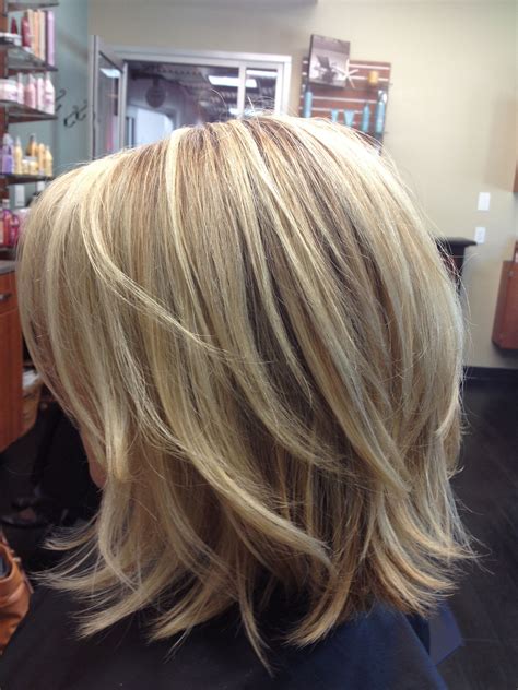 Layered Blonde Bob hair