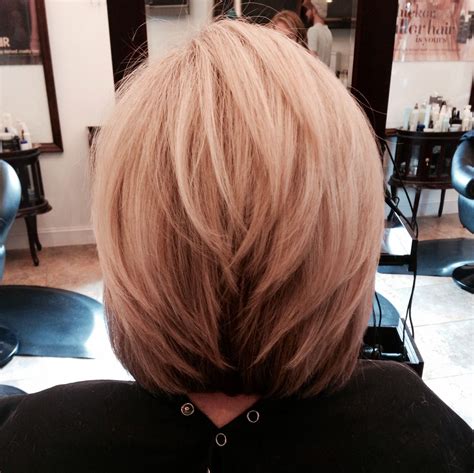 Layered Blonde Bob hair