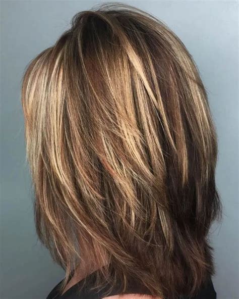 Layered Bob Highlights hair