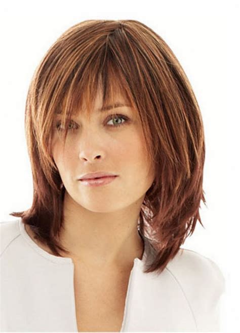 Layered Bob with Bangs hair