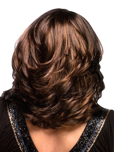 Layered Wavy Bob hair