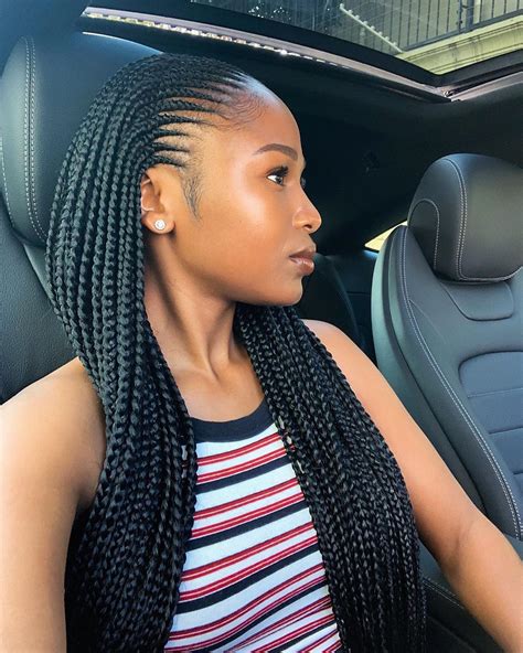 Long Box Braids Hairstyles