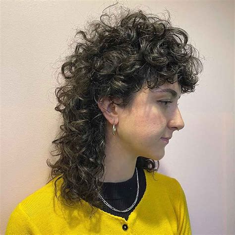 Modern Curly Mullet hair