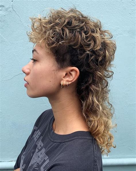 Modern Curly Mullet Permed Mullet Hairstyles to Look Damn Cool in 2024