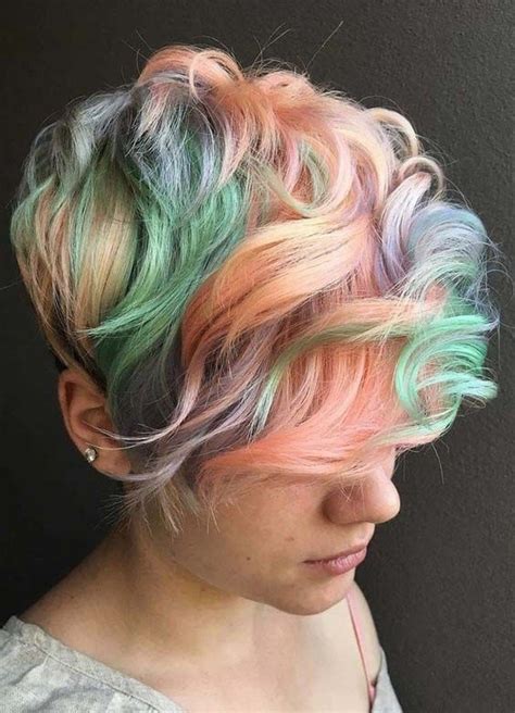 Pastel Pixie Cut hair