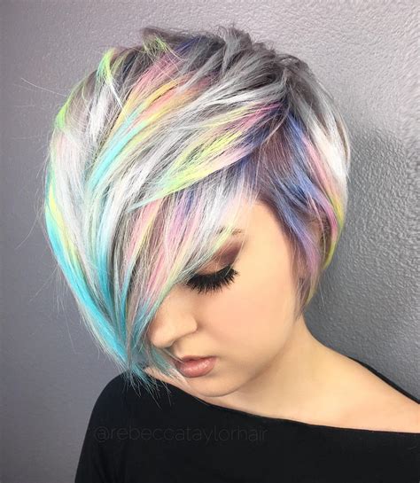 Pastel Pixie Cut hair