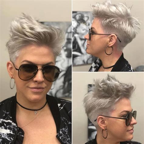 Platinum Pixie Cut hair