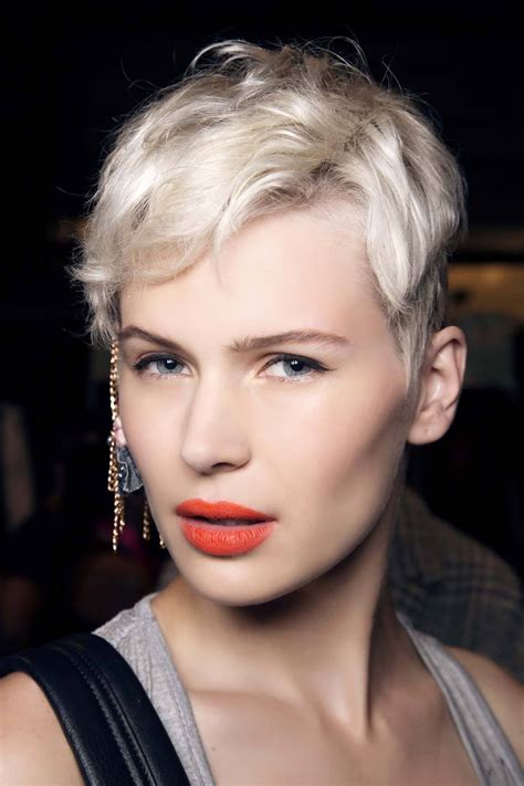 Platinum Pixie Cut hair