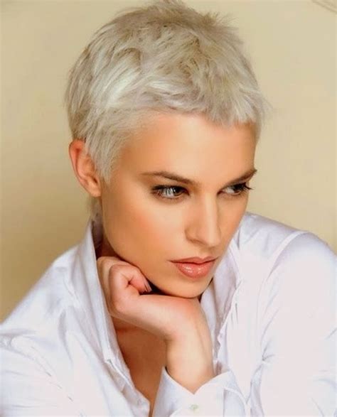 Platinum Pixie Cut hair