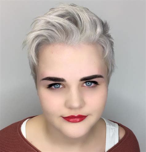 Platinum Pixie Cut hair