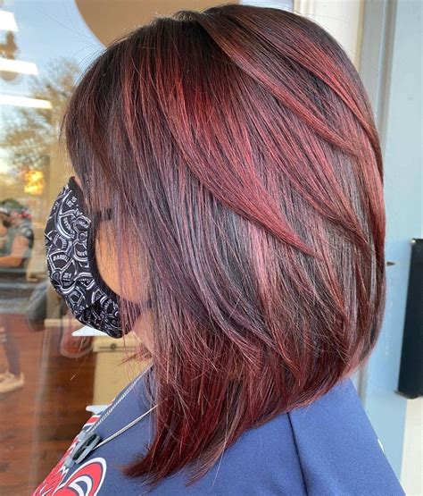 Red Layered Bob hairstyles