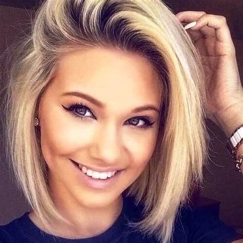 Sleek Blonde Bob hair