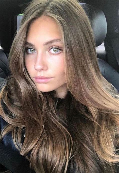 Sleek Long Waves Hot Looks for Ultimate Honey Brown Hair Inspiration