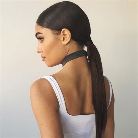 Sleek Low Ponytail hair