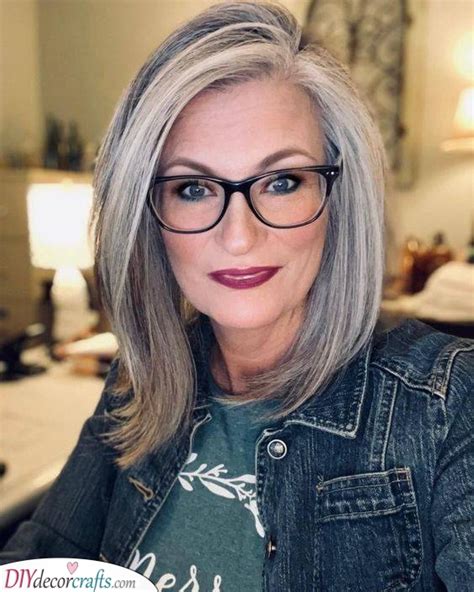 Sophisticated Silver Bob hair