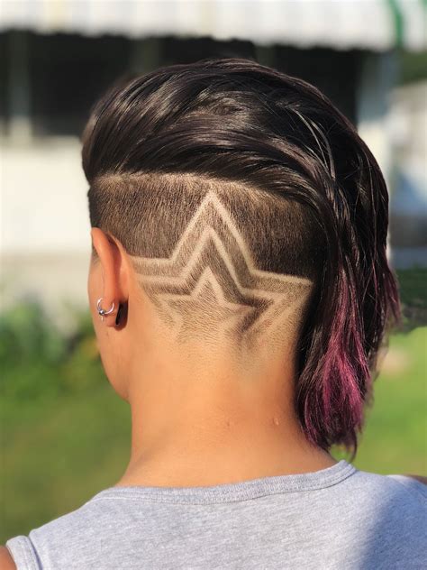 Star Undercut hair