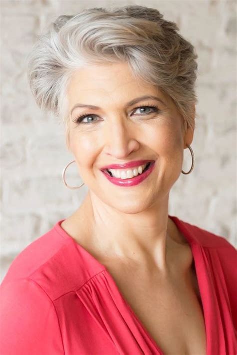 Stylish Gray Pixie hair