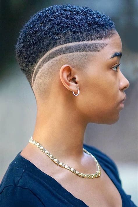 Textured Fade Lines Dazzling Taper Fade Cuts for Women