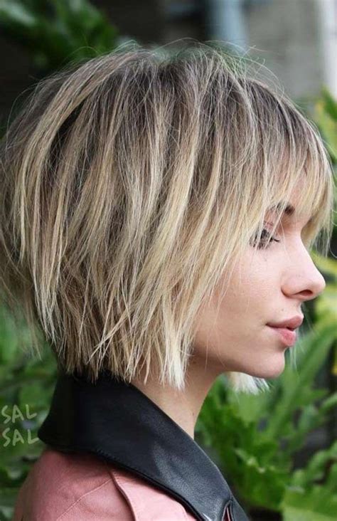 Textured Layered Bob hair