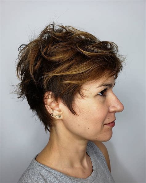 Textured Pixie Cut hair