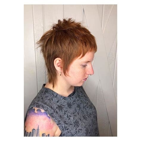 Textured Pixie Mullet hair