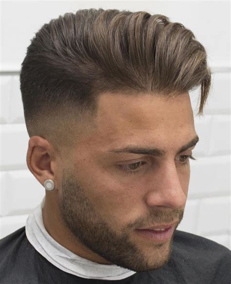 Textured Quiff Fade hair