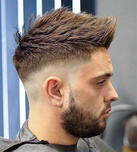 Textured Spiky Fade Haircuts