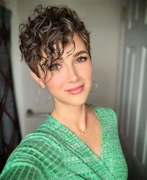 Trendy Curly Pixie hair