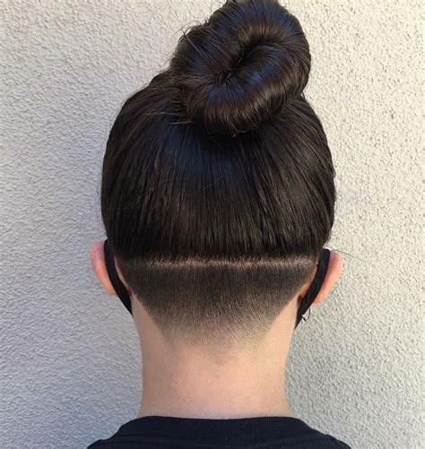 Undercut Bun hair