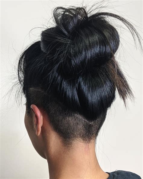 Undercut Bun hair