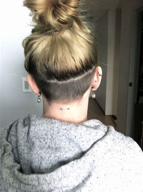 Undercut Bun Style hair