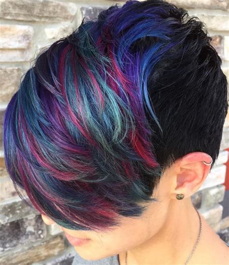 Vibrant Pixie Cut hair