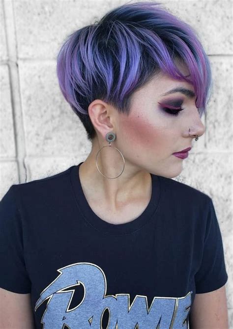 Vibrant Pixie Cut hair