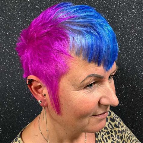 Vibrant Pixie Cut hair