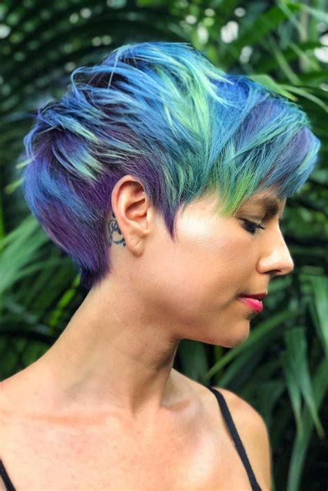 Vivid Pixie Cut hair