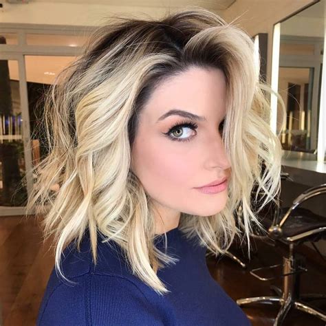 Wavy Blonde Bob hair