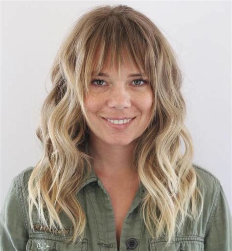 Wavy Fringe Style Haircuts